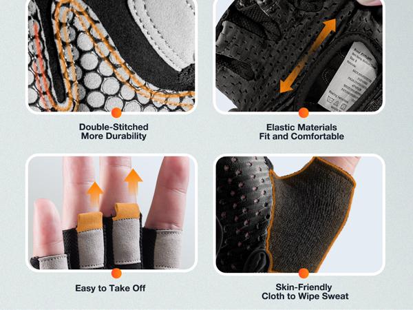 Gym Gloves, Half-Finger Breathable Workout Gloves for Men Women, Padded Weight Lifting Gloves with Wrist Wraps Support, Full Palm Protection, Gym Training SG902 Hand Protector Gym Gloves, Half-Finger Breathable Workout Gloves for Men Women, Padded Weight Lifting Gloves with Wrist Wraps Support, Full Palm Protection, Gym Training SG902 Hand Protector