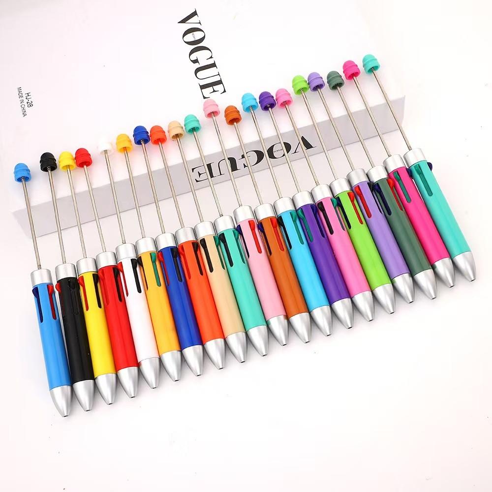 Mini Four-Color Beaded Pens, Multiple Colors Round Atom Pens, Internal Four Different Color Pencils, DIY Your Style