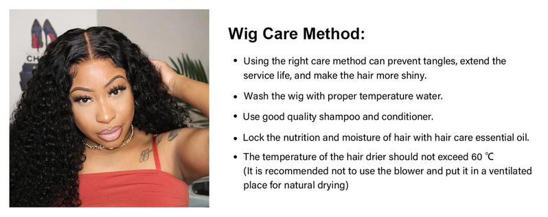 [26‘’ Deep Wave=$135] Tahikie 13x6 Deep Wave Curly Wigs Human Hair Pre Plucked Pre Cut HD Lace Wigs Ready And Go 7x6 Glueless With Drawstring One-Step 13x6 HD Frontal Lace Curly Wave/ Body Wave/ Kinky Curly / Water Wave Natural Hairline