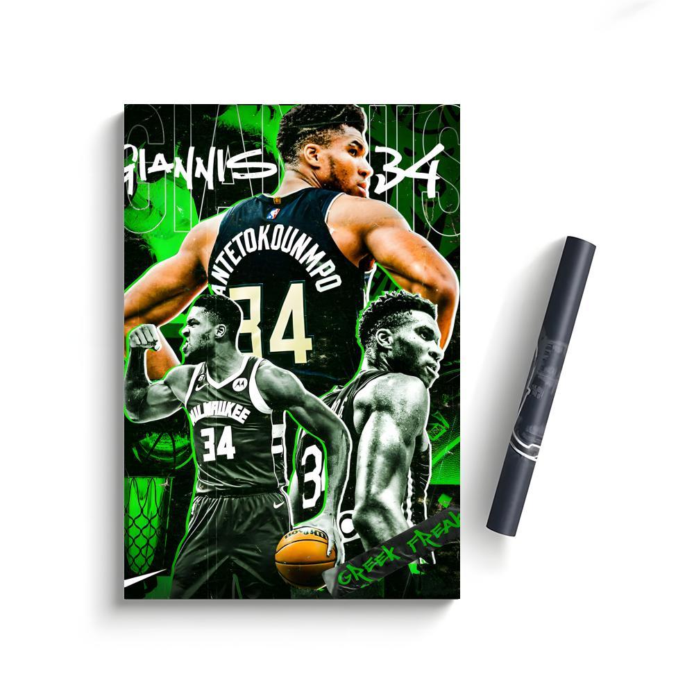 Giannis Antetokounmpo Poster Bedroom Home Decor Art Poster Perfect Gift for Family and Friends