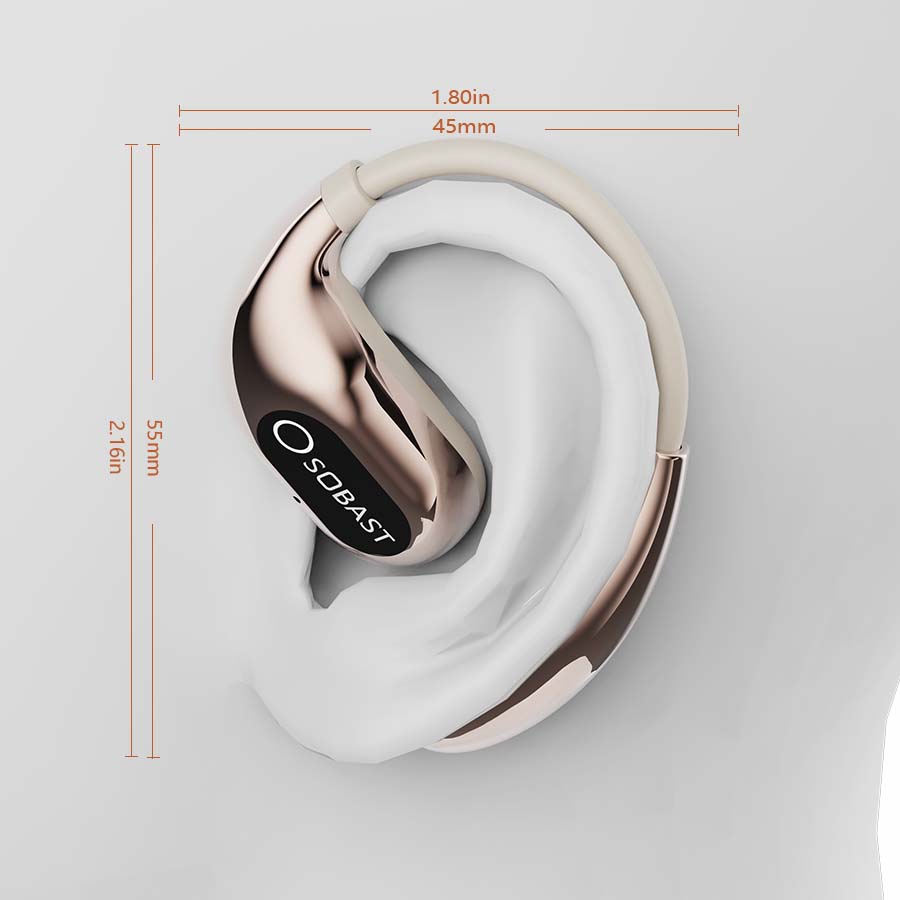SOBAST Earhook Design Wireless Headset 2025 - Noise-canceling headset for cell phones, ergonomic design, long battery life, high fidelity sound quality Headphone Audio Electronic Earbud