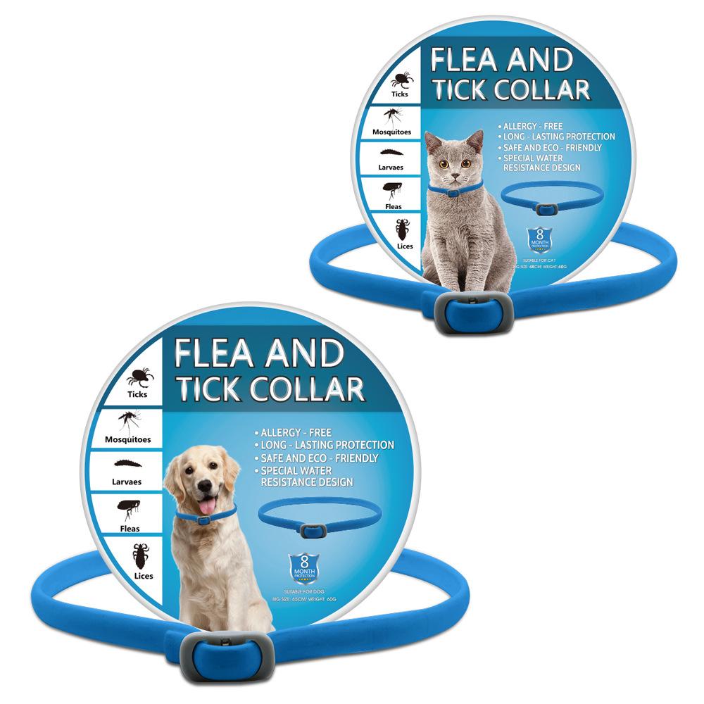 Pet Flea & Tick Collar, Mosquito Repellent for Cats & Dogs, Essential Oil Infused, Natural Pest Control, Comfortable Wear