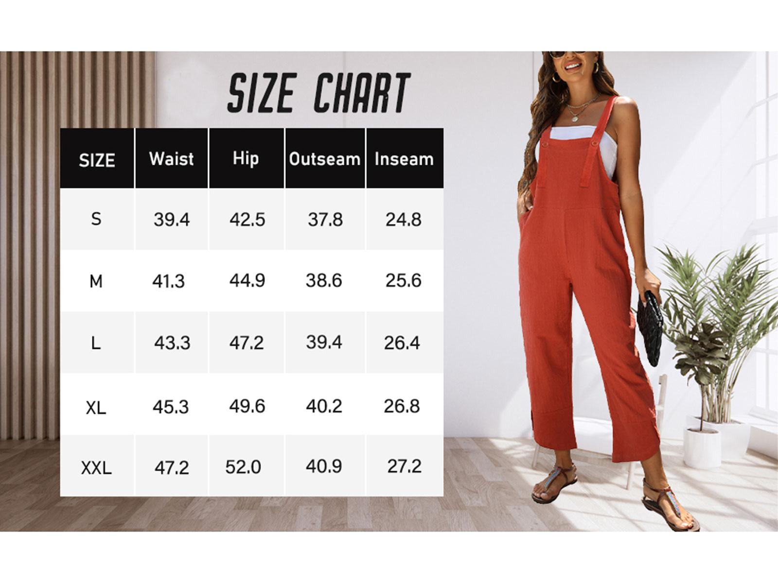 SCUSTY Womens Cotton Baggy Casual Rompers Summer Bib Linen Overalls Jumpsuits with Pockets