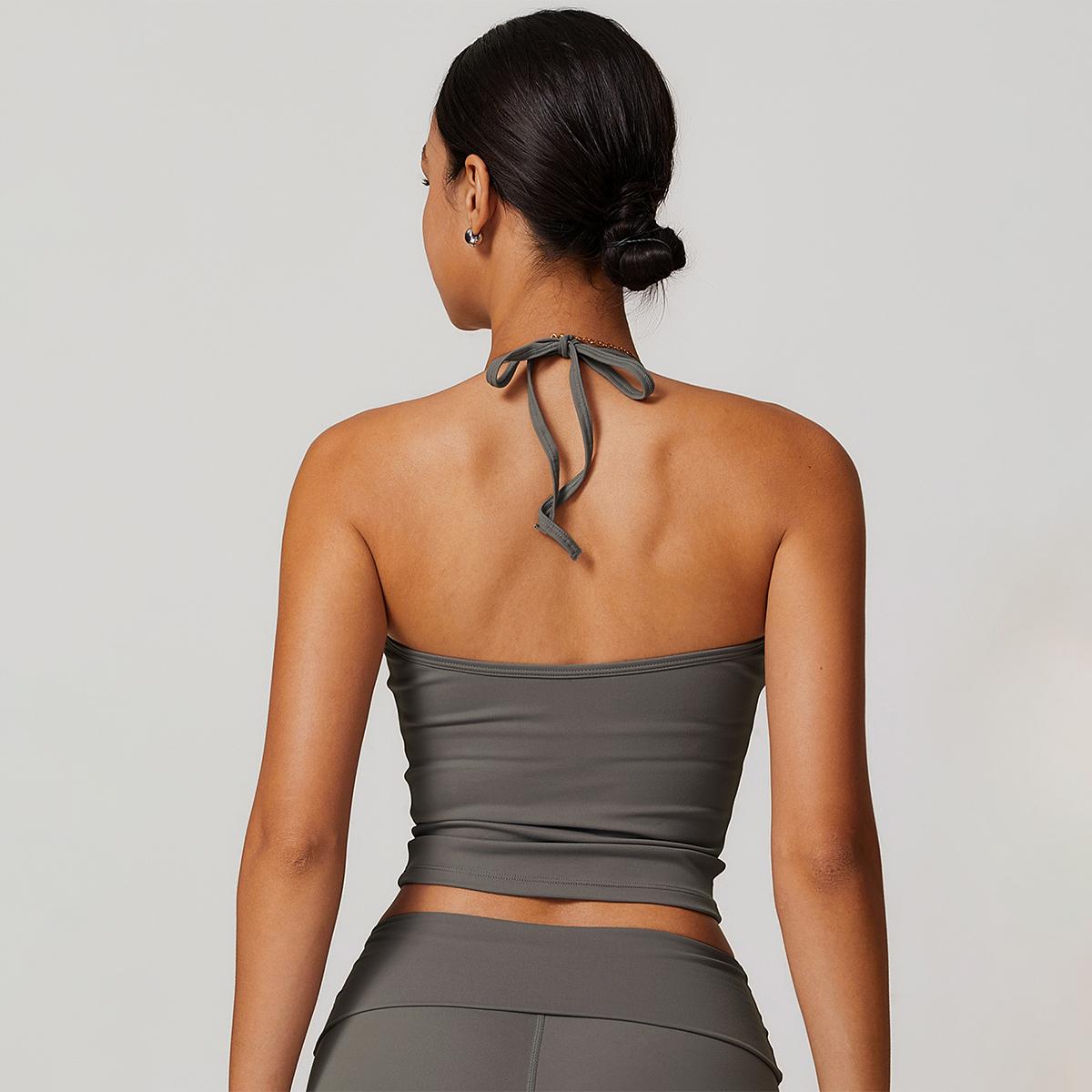 MASKERT Women's Yoga High Elasticity Tank Top Buttery Soft Home Commuting Activewear for Yoga Gym & Fitness