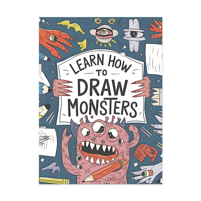 How to Draw Book Monster Animal Transportation Simple Steps Practice Manual, Beginner Ideal Logic Drawing Guide, Graduation Gift Christmas Choice