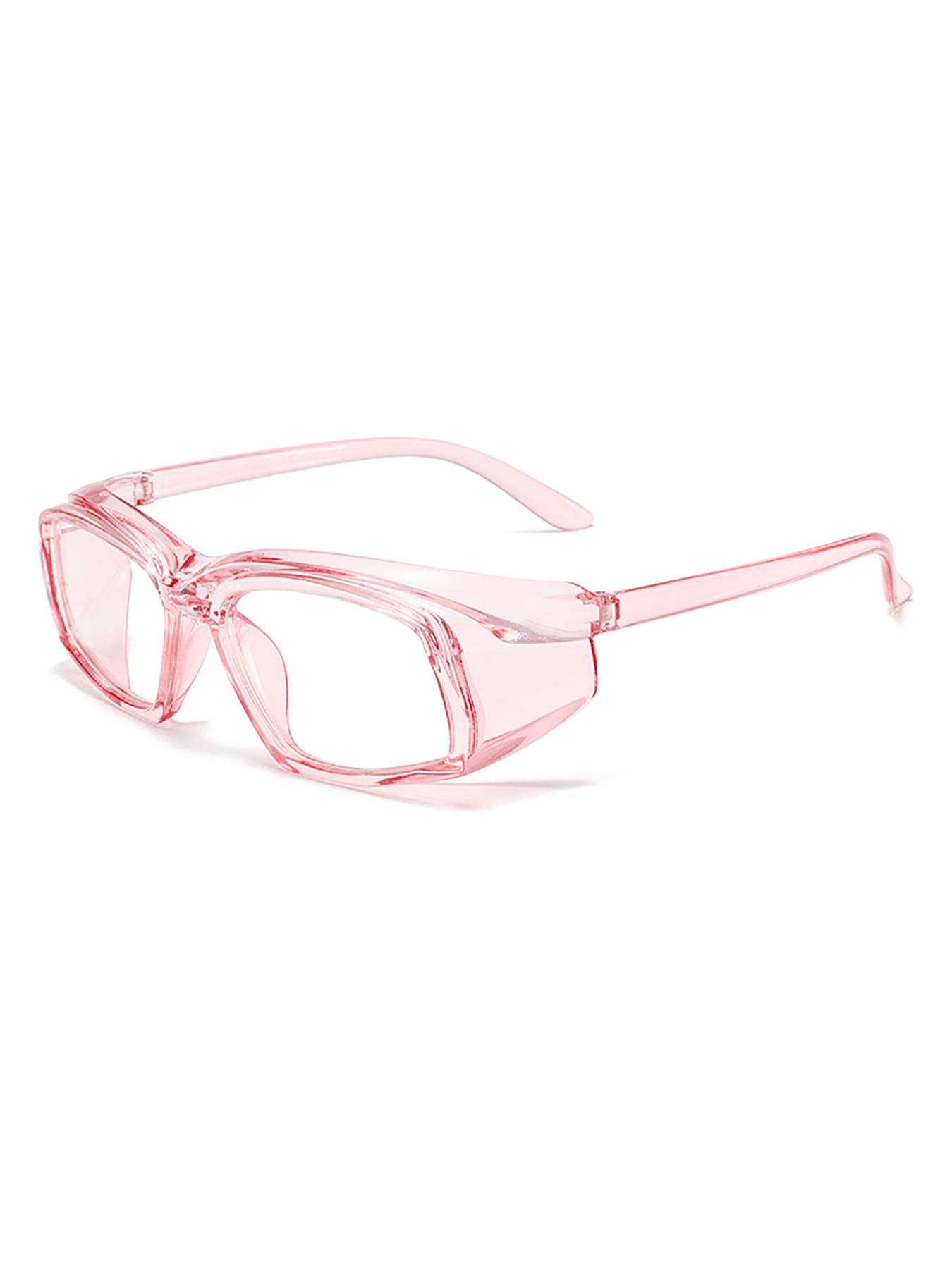 【1PC】Protective Square Frame Anti-Fog HD Eyewear, Alternative to Regular Glasses for Lab, Clinical & Outdoor Eye Protection
