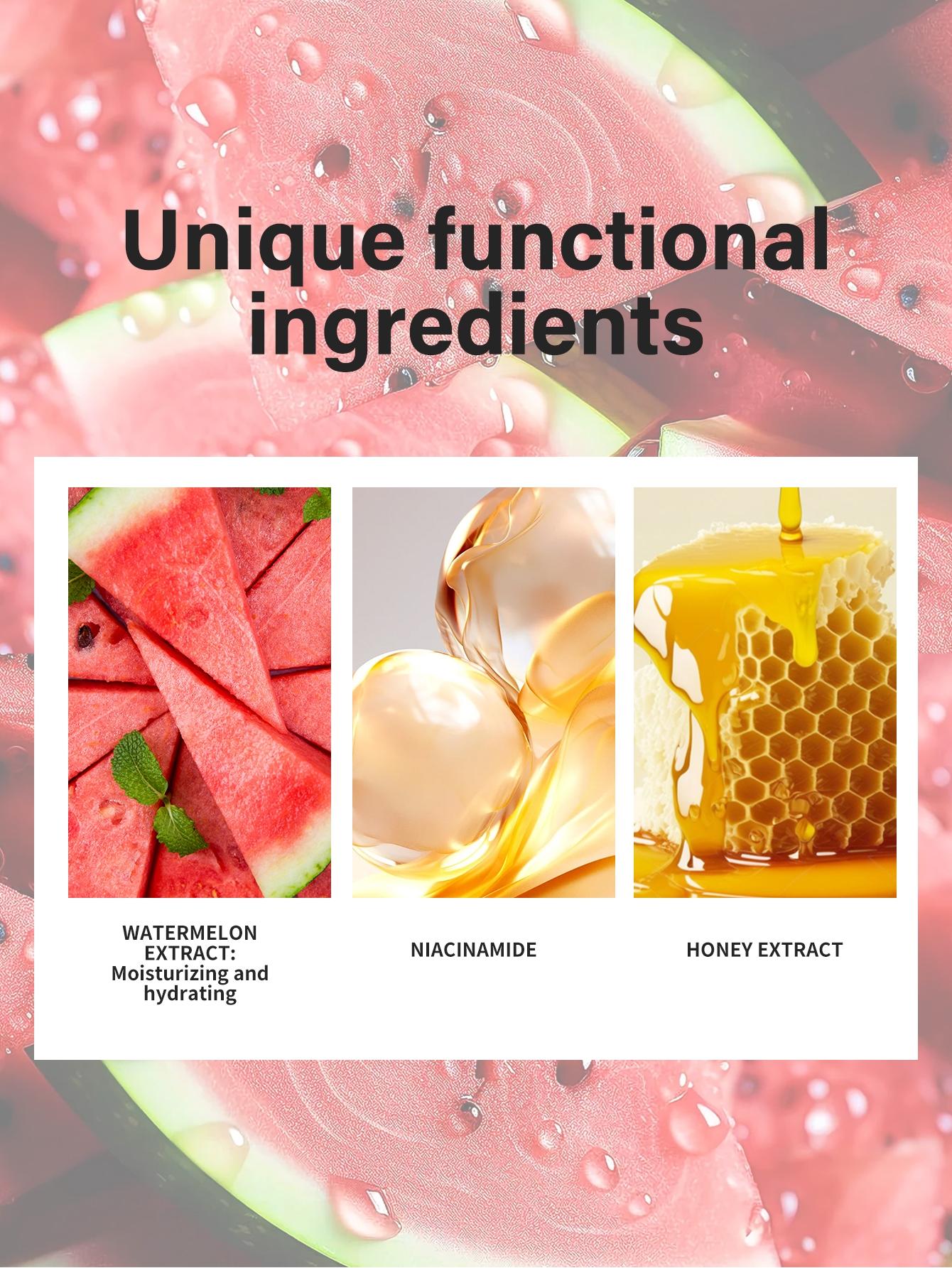 Watermelon Brightening Moisturizing Niacinamide Cream 20ML, Hydrating Skincare, Formula, Daily Use, Face Care