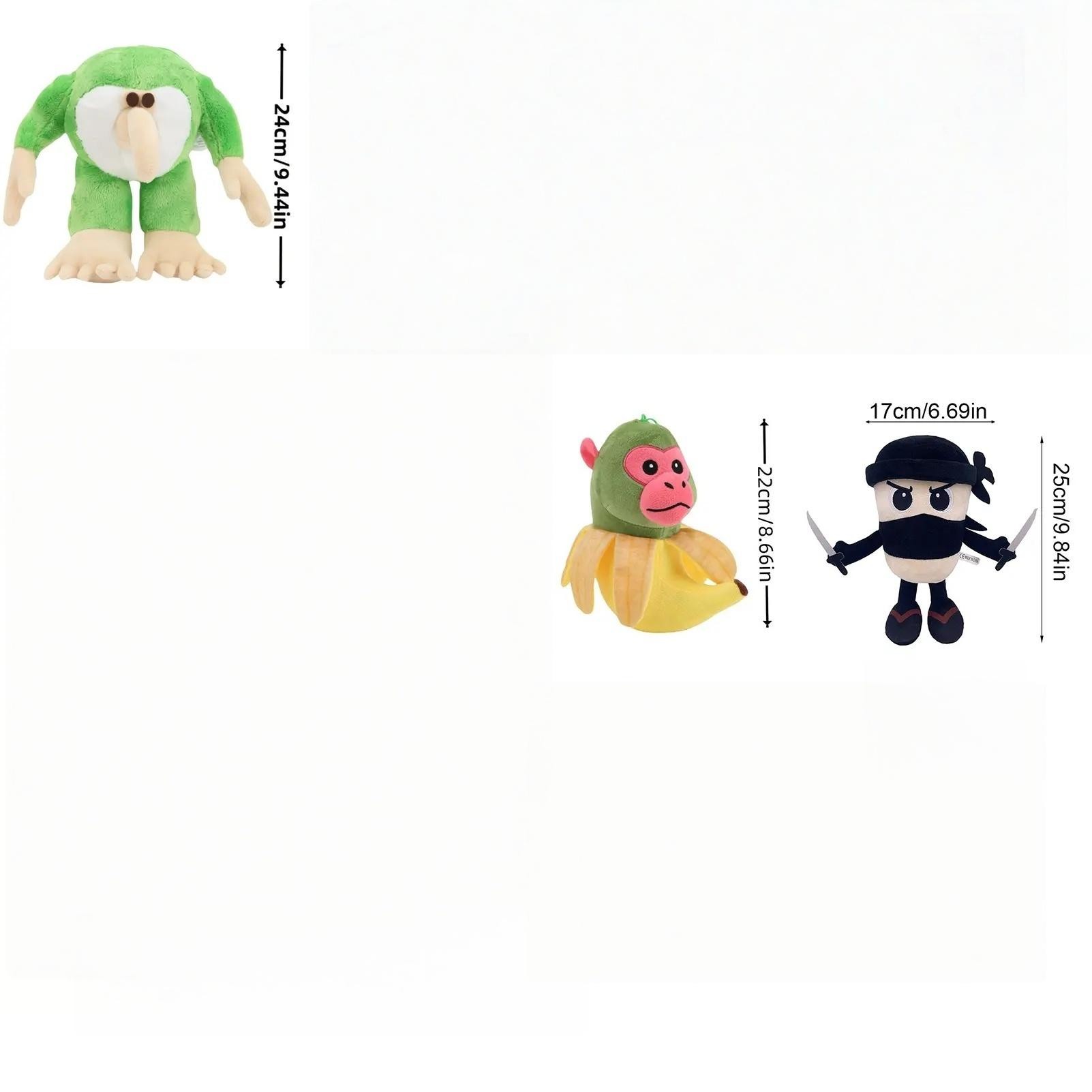 Tung Tung Tung Sahur Plush Tralalelo Tralala, Soft Stuffed Animal Toy, Cute Anime Plushie, Funny Game Character Doll, Holiday & Birthday Gift