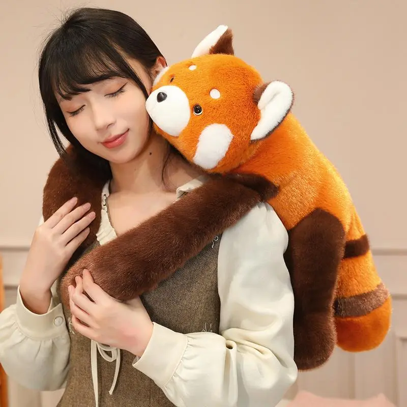 50/60CM Soft Lying Pig Sloth Hippo Elephant Raccoon Lion Panda Stuffed Plush Pillow Cartoon Big Cushion Sofa Room Decoration