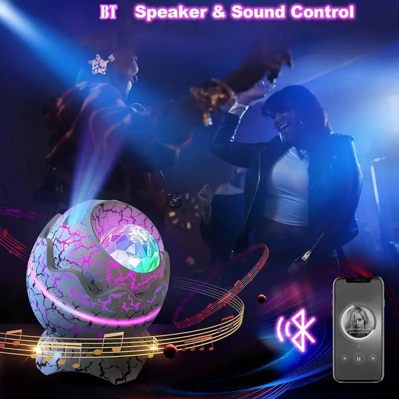 Galaxy Star Projector Night Light, Dinosaur Egg Shaped Galaxy Star Projector Night Lamp with Timer, Aurora Projector Lamp with Multiple Light Effects & Soothing Sounds, Creative Projection LED Light for Party