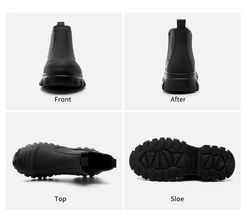 Brown Steel Toe Safety Shoes Unisex, Lightweight Anti Slip Work Shoes, Splash Resistant, Smash Proof and Puncture Proof for Kitchen, Restaurant and Food Service Work