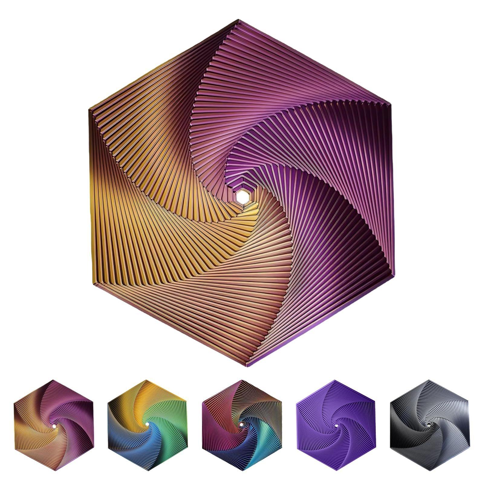 3D Printed Hexagonal Stress Relief Toy Creative Magic Decompression Fidget Toy for Adults