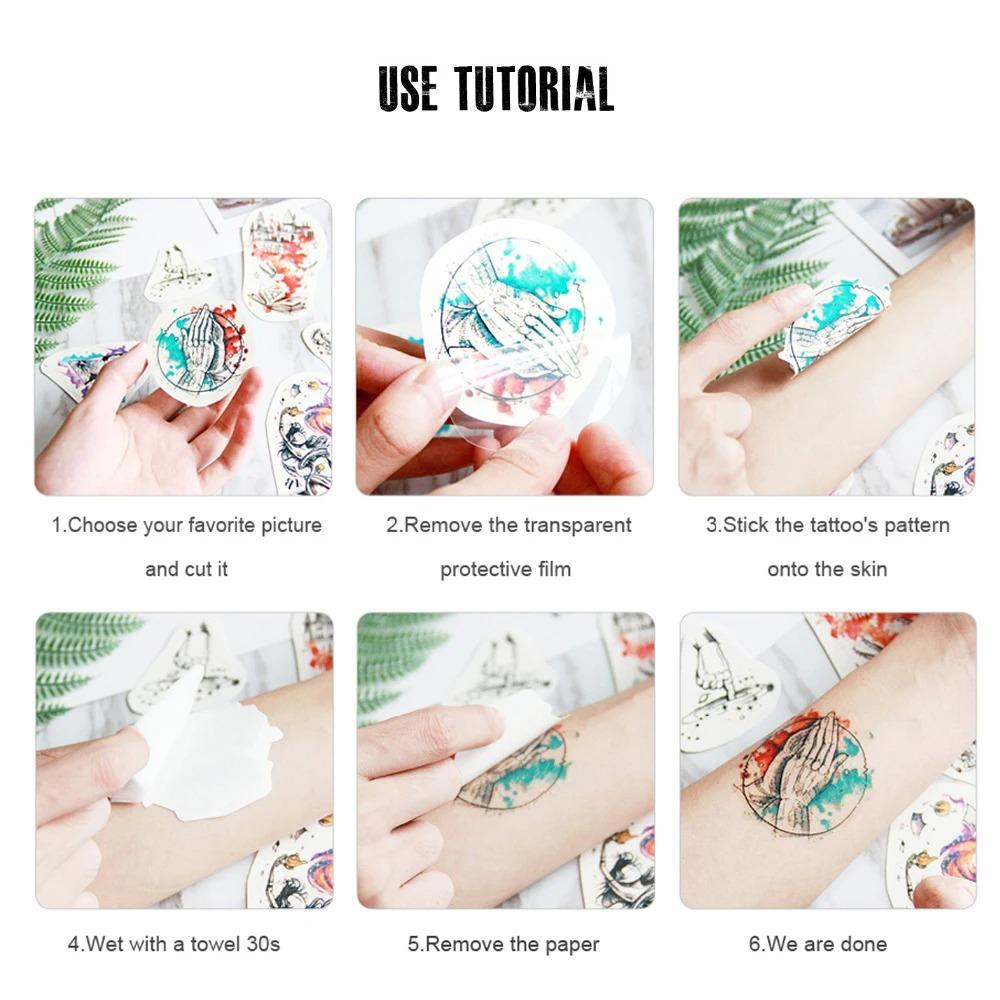 1 cool and crazy snake pattern temporary tattoo sticker for both male and female adults, waterproof and durable, almost real and fake tattoo stickers