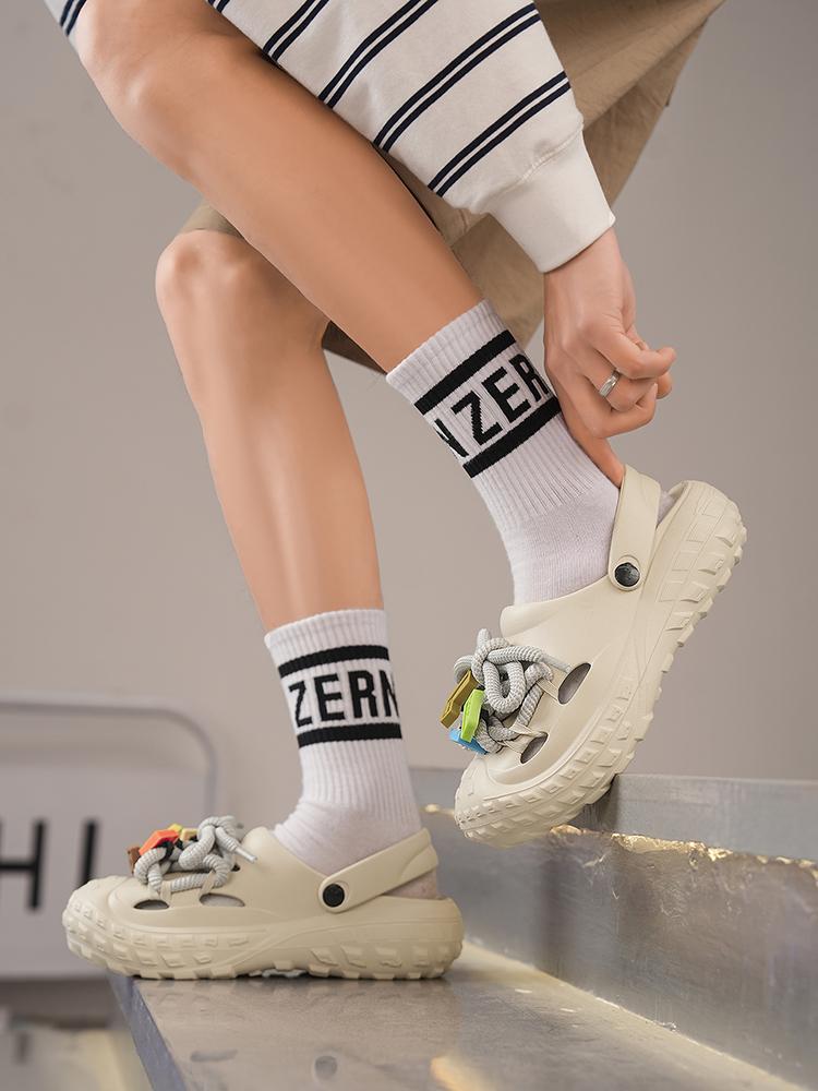 Bind Strap Beach Sandals, Eva Material, Casual Style, Less Than Ankle Height, All Seasons, Comfortable and Lightweight