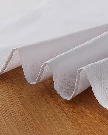Men's Handkerchiefs 100% Soft Cotton White Hankie Hankerchieves