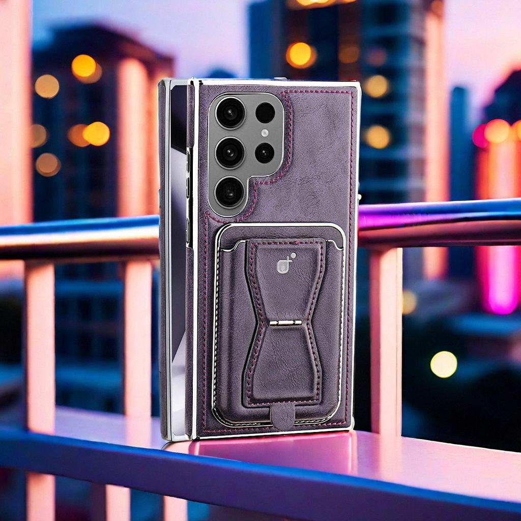 For  S24/S22/S23 magnetic card bag wallet style high-end business and fashion phone case