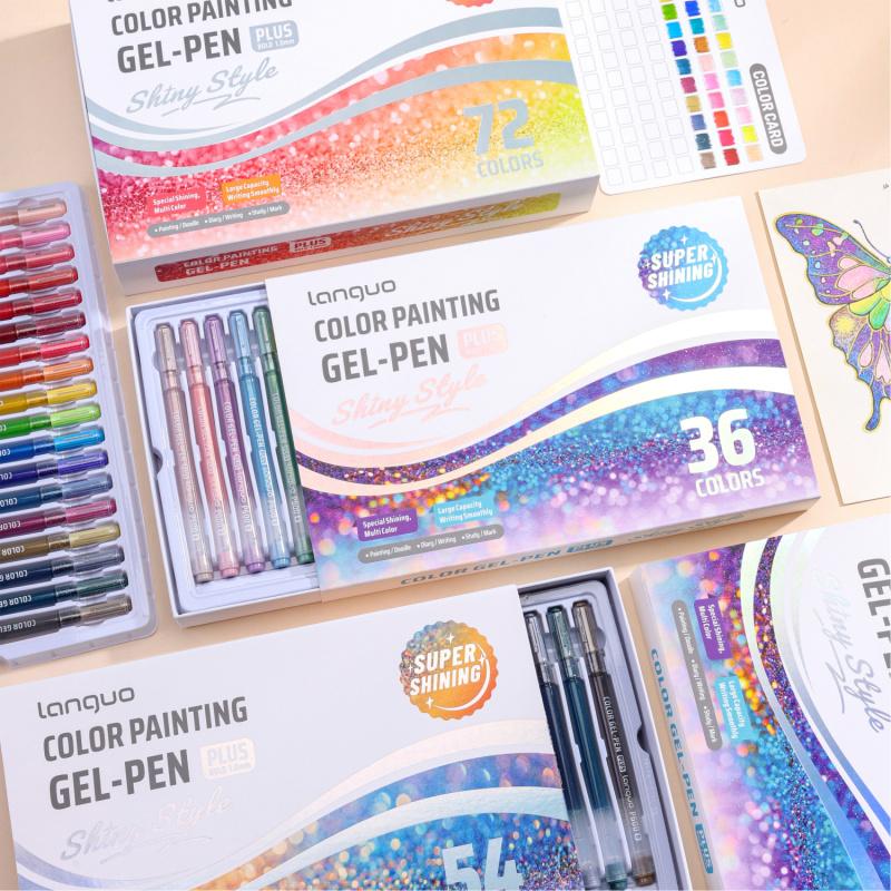 Super Flash effec Gel Pen,Glitter Gel Pens for Adult Coloring,1.0mm Vivid Color Variety Sparkle Glitter Gel Pen, Drawing, DIY Projects, Crafts Art Supplie, Art Markers Pen
