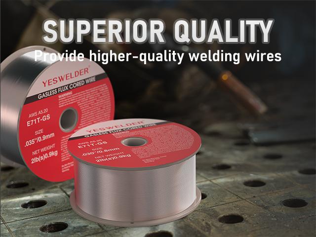 YesWelder E71T-GS Gasless Flux Core Welding Wire | 5 Packs 2LB Spool .030"/.035" Diameter Self-shielded Mild Carbon Steel MIG Wire