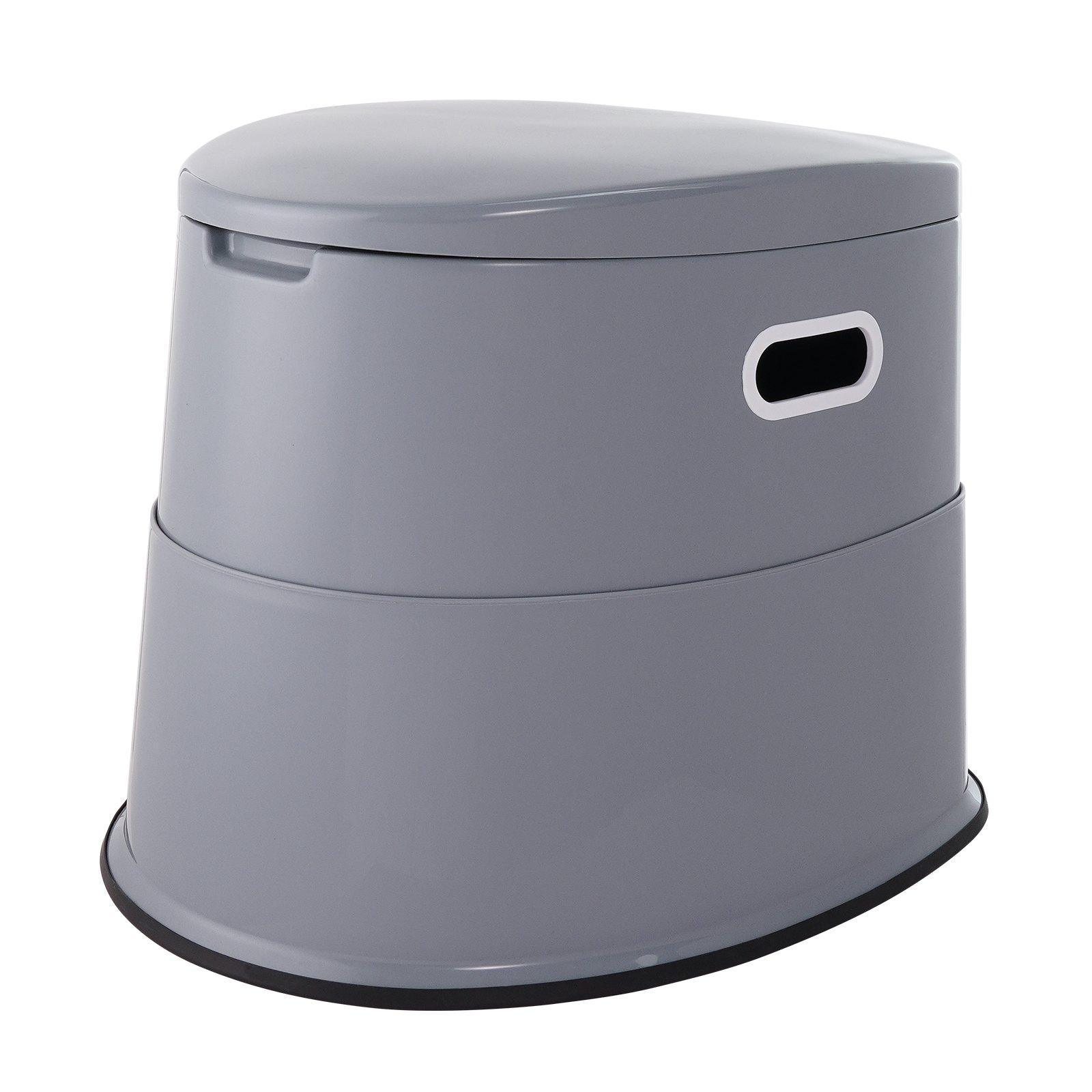 VEVOR Polypropylene (PP Plastic) Portable Camping Toilet, 300 lbs Capacity Porta Potty with 1.3 Gal Detachable Inner Bucket, Removable Washable Paper Holder, Non-Slip Commode, Double Cover, Side Handles, Odorless for Adults/Kids, Camping/Travel VEVOR Polypropylene (PP Plastic) Portable Camping Toilet, 300 lbs Capacity Porta Potty with 1.3 Gal Detachable Inner Bucket, Removable Washable Paper Holder, Non-Slip Commode, Double Cover, Side Handles, Odorless for Adults/Kids, Camping/Travel