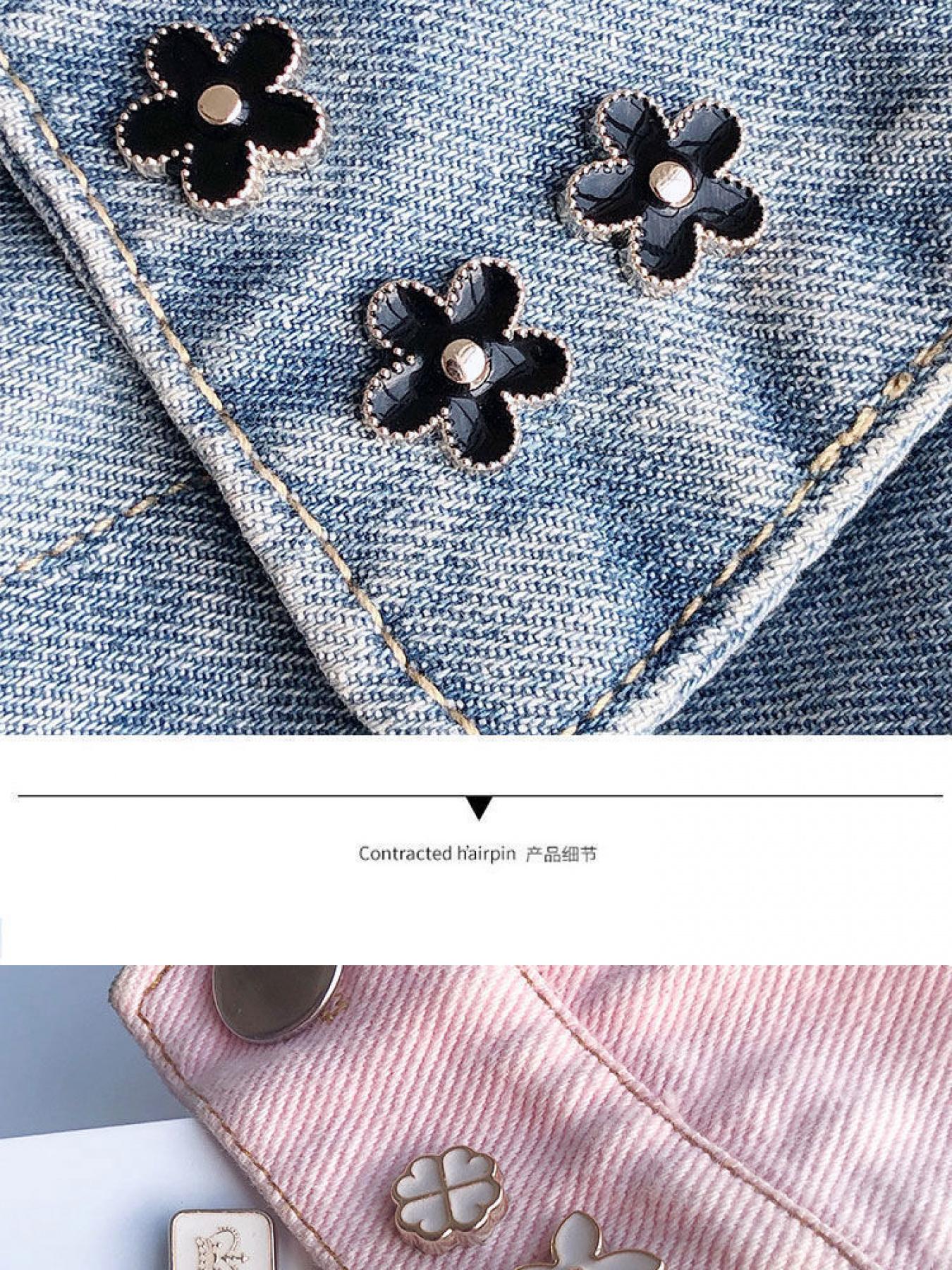 20 Counts Brooch Buttons for Women, Mini Instant Buttons Pins, Assorted Brooch Pins, Pearl Rhinestones Shirt Lapel Brooch Pins, Cover Up Buttons Pins for Clothes Coat Dress Jeans Hat Bags Decor