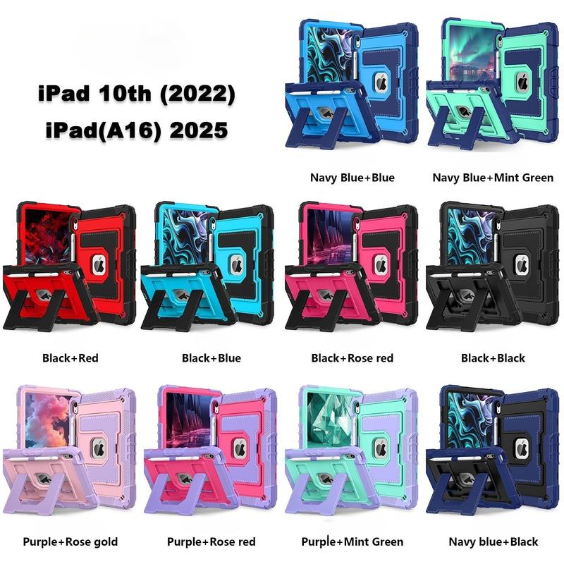 For iPad A16 11th 2025 Case, Tablet Casing, Rugged Shockproof Cover with Handle Stand, Soft Child-Safe Material, Fits 10th and 10.2 9th 8th 7th Tablets