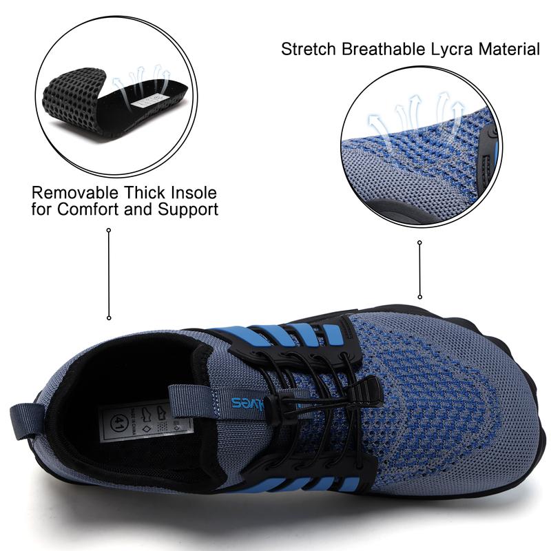 WateLves Barefoot Water Shoes for Women Men Quick Dry Aqua Swim Shoes for Outdoor Fishing Beach Pool Boat Surfing Walking