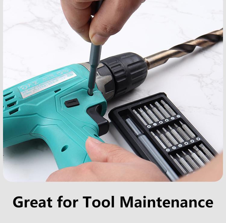 Compact 25‑in‑1 mini screwdriver repair kit – includes Torx bits, great for DIY, tech fixes & gift giving🔧