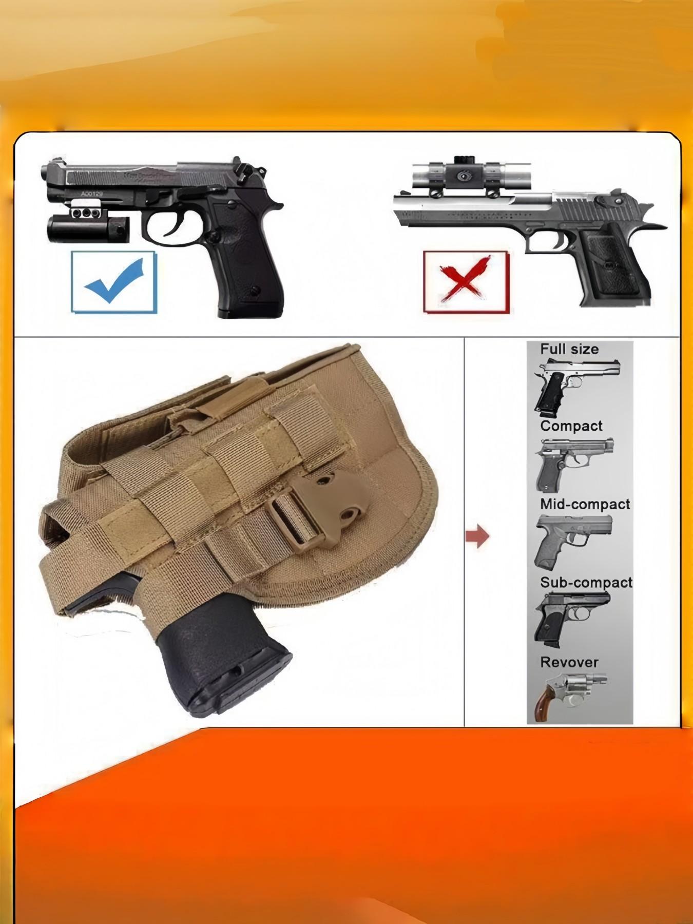 Outdoor Tactical Quick Release Gun Belt, Multi-Functional Waist Pack, Universal Model, Ideal for Hunting and Training
