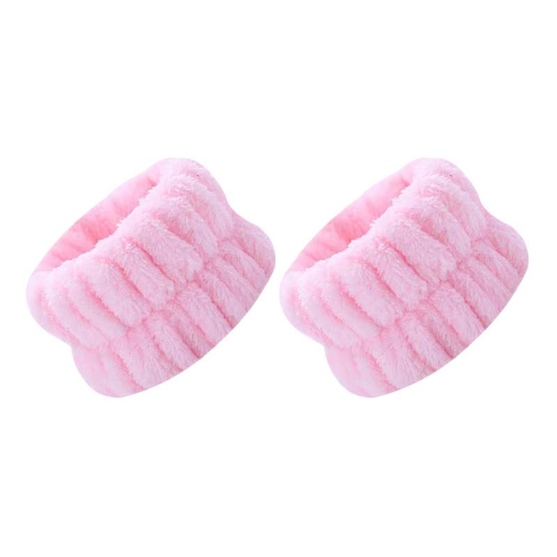 [Soft Microfiber Wrist Strap] 2pcs Soft Microfiber Reusable Spa Wrist Wash Strap, Wrist Wrap, Face Wash, Yoga Running Exercise Wrist Sweat Band