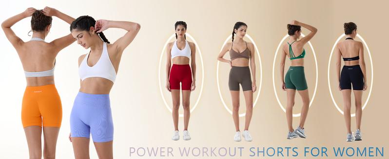 AUROLA Power Scrunch Butt Workout Shorts for Women Seamless Gym Shorts High Waist Tummy Control Yoga Biker Shorts AUROLA Power Scrunch Butt Workout Shorts for Women Seamless Gym Shorts High Waist Tummy Control Yoga Biker Shorts