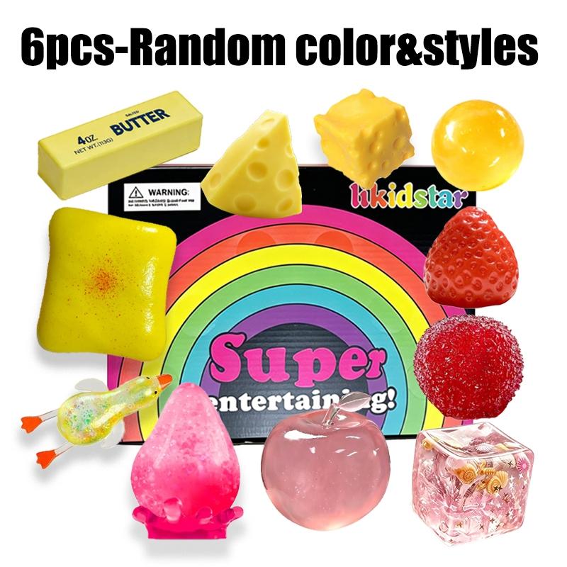 6/8/10-Piece Set Squishy , Malt Sugar Stress Relief Fidget Toys, Sensory Bundle, Creative Slow-Return Squishy, Party Gift, 11 Different Styles