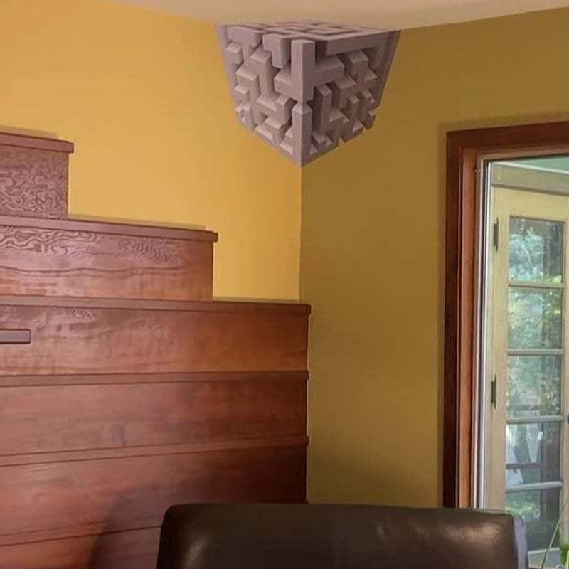 Mind-Bending 3D Impossible Corner Wall Art, Optical Illusion Decal