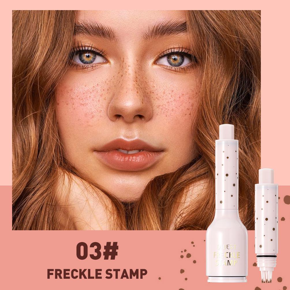 NEW blush+Freckle pen SET，4-In-1 Natural Freckle Stamp Pen - Fast-Dry  Halloween makeup，freckles stamp beauty stamps liquid blush glitter freckles freckle stamp  Temporary Fake Freckles For Makeup,