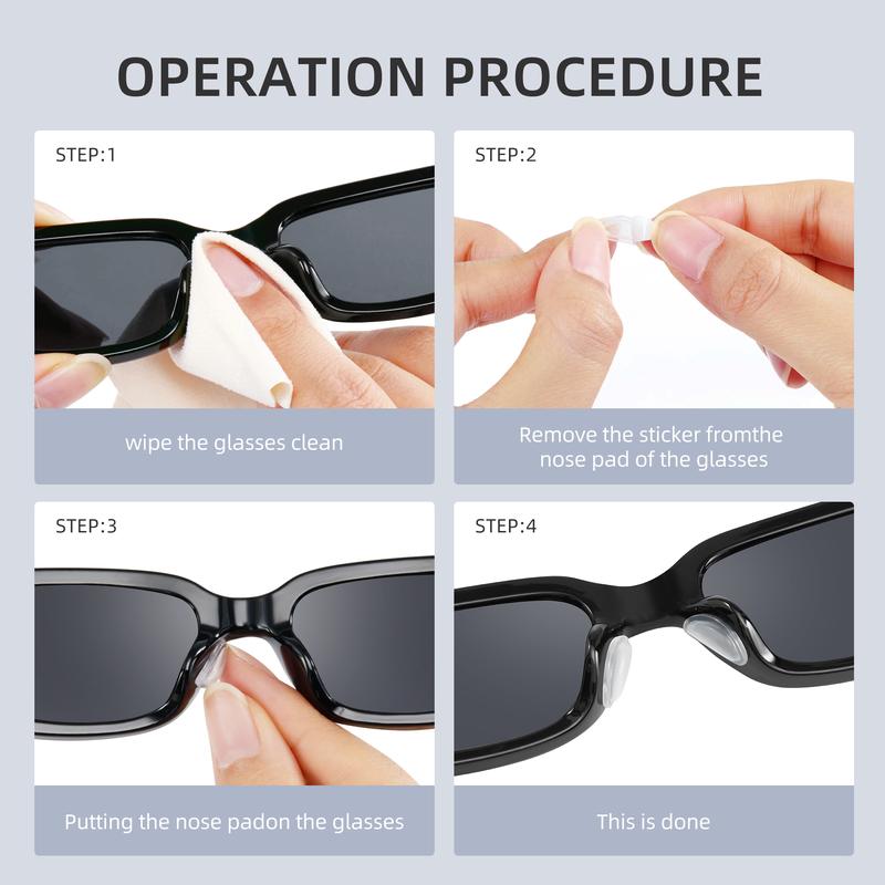 45 Pcs Eyeglasses Anti-Slip Retainer Kits, Includes 6 Air Cushion Nose Pads (Screw-Type) + 12 Anti-Slip Adhesive Nose Pads + 8 Round Ear Grips + 4 Silicone Ear Hook Holders + 4 Temple Tip Sleeves + 1 Cleaning Cloth Reading Glasses Holder 45 Pcs Eyeglasses Anti-Slip Retainer Kits, Includes 6 Air Cushion Nose Pads (Screw-Type) + 12 Anti-Slip Adhesive Nose Pads + 8 Round Ear Grips + 4 Silicone Ear Hook Holders + 4 Temple Tip Sleeves + 1 Cleaning Cloth Reading Glasses Holder