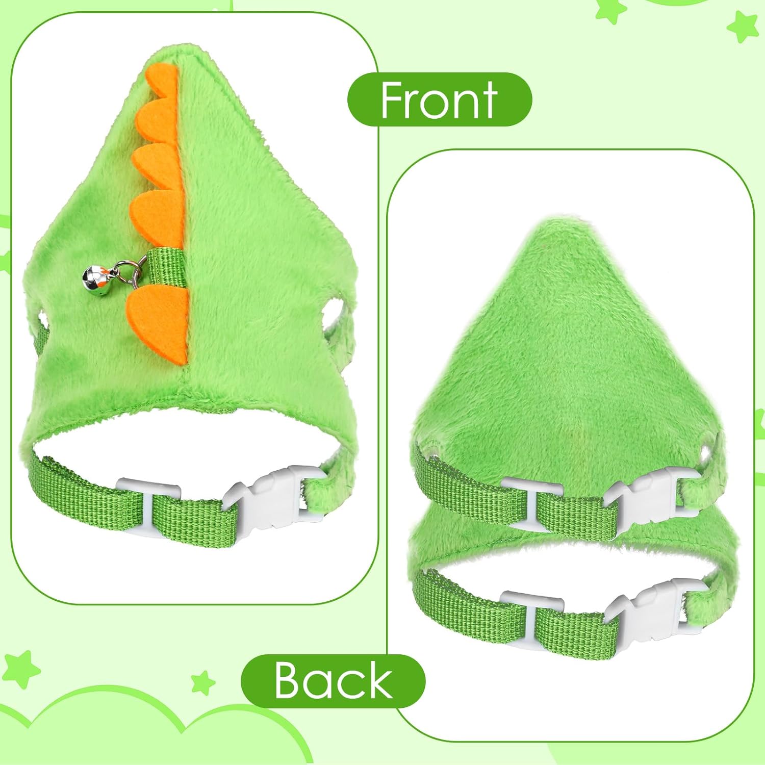 Escape-Proof Ferret Harness and Leash Set - Adjustable Vest with Dinosaur Bell & Soft Leash. Secure, Comfortable Walking Gear for Pet Ferrets, Safe for Outdoor Adventures