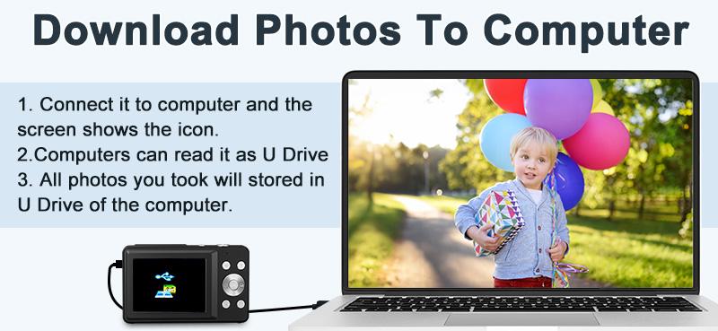 Digital Camera for Kids, FHD 1080P Point-and-Shoot Camera with 16X Zoom, Anti-Shake Compact Small Camera for Boys and Girls, Portable Camera, Boys & Men Gifts #TOP PICKS