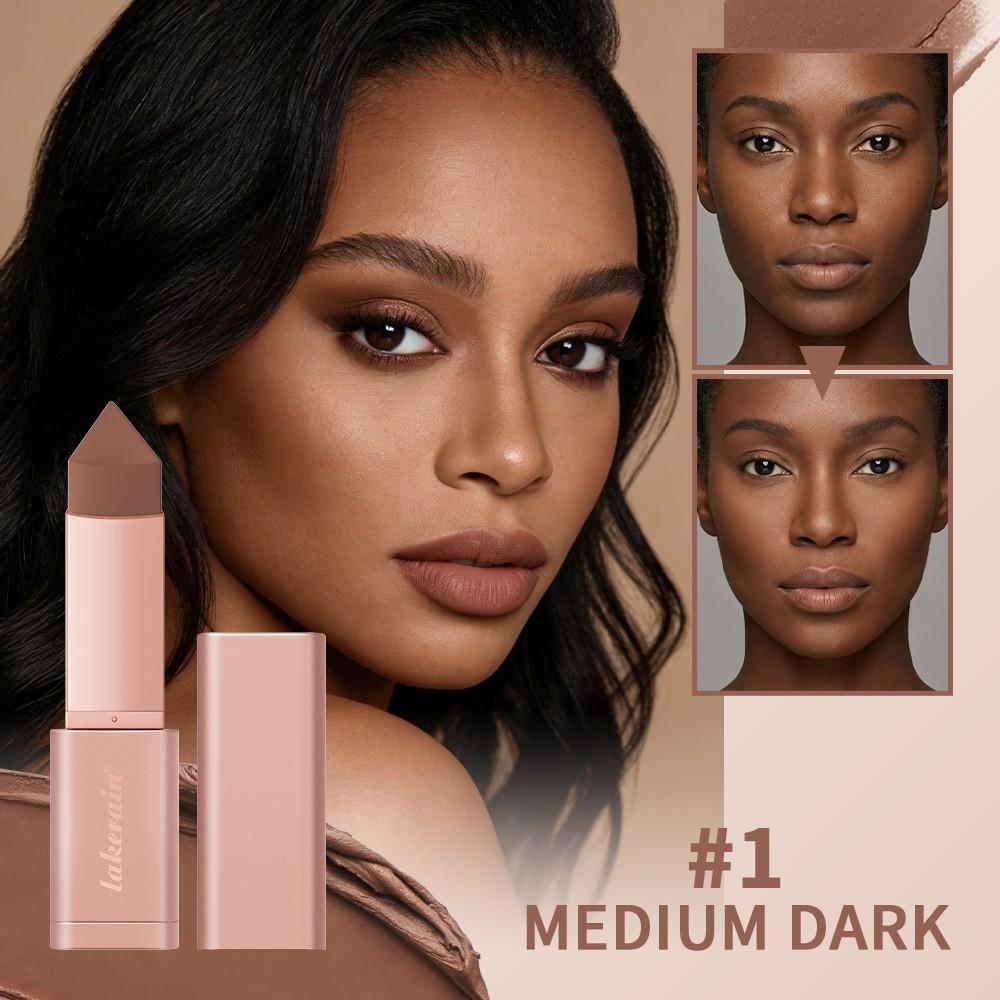 Lakerain 5 Colors Beauty Bronzer Cream Bronzer Stick Bronze Contour Stick, Long-Lasting Wear, Nourishing & Moisturizing, Waterproof & Sweatproof, Sculpted Natural Face Makeup, Summer Vibe, Suitable For Daily And Travel Use