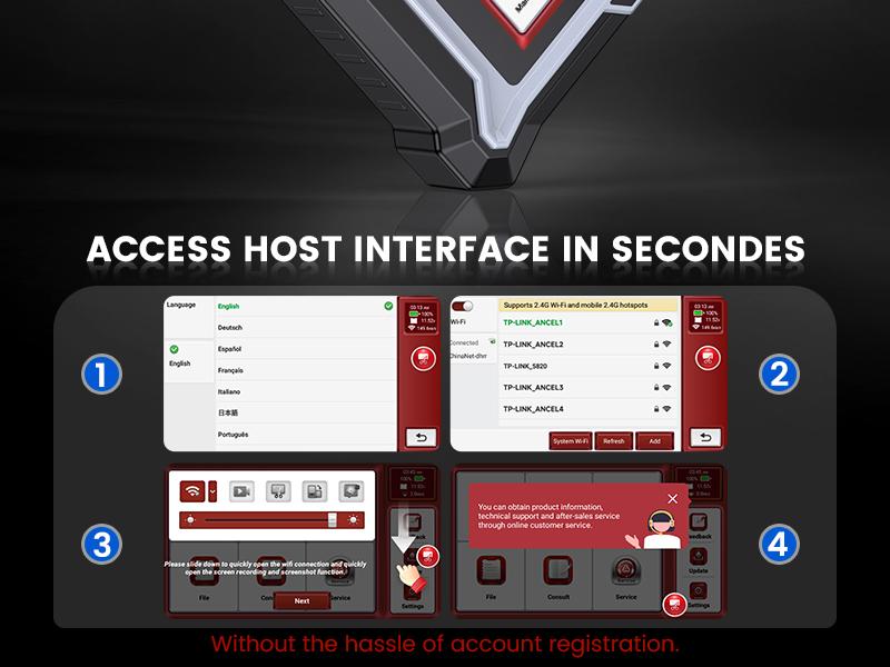 ANCEL DS100 OBD2 Scanner ABS/SRS/Transmission/Check Engine,7 Resets Oil, Brake, BMS, SAS, ETS, Gear Learning, Lifetime Updates,Free Support