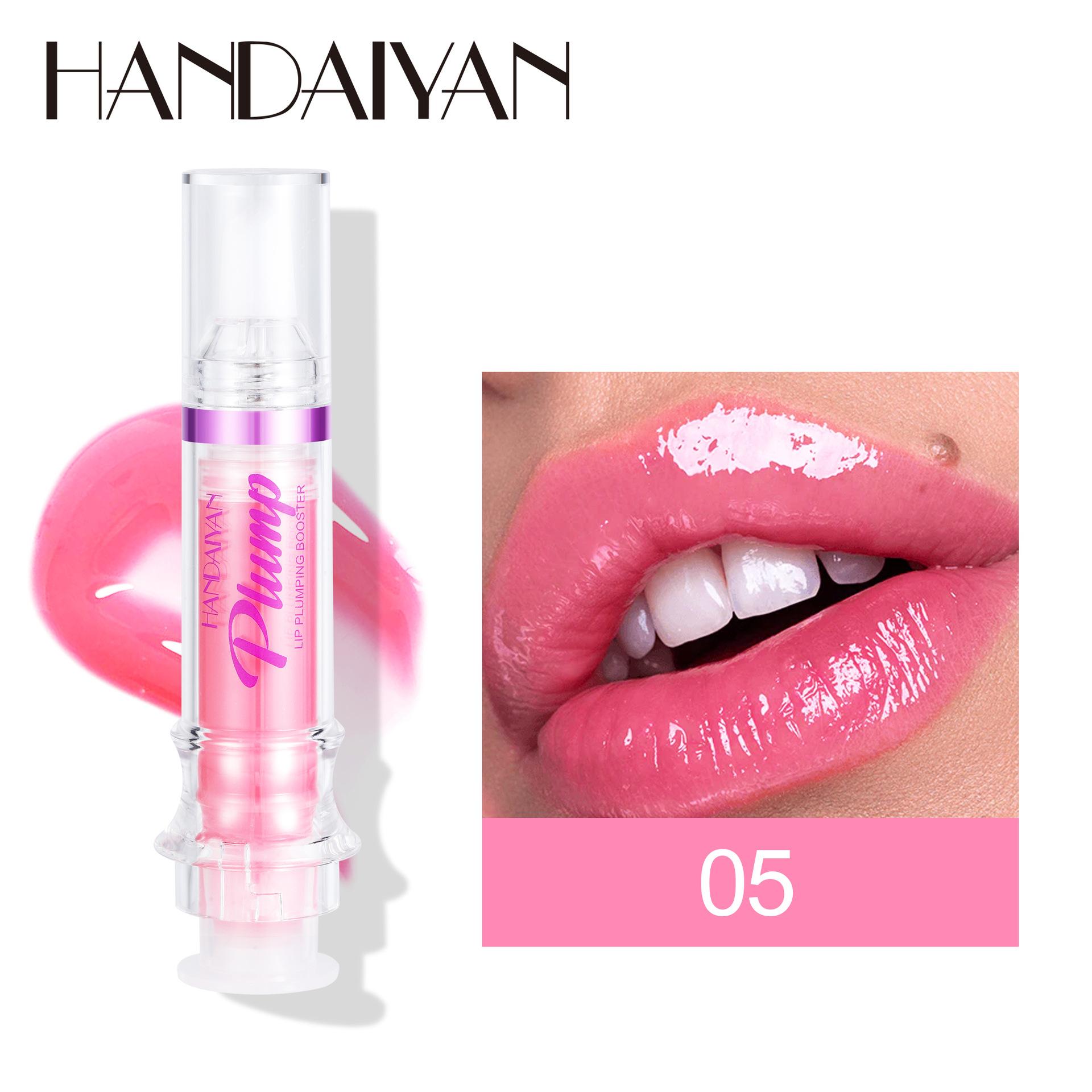 Handaiyan Moisturizing Lip Gloss, Mirror Finish Transparent Lip Jelly, Glass Lip Glue Waterproof Long-Lasting, Enhances Lips Naturally
