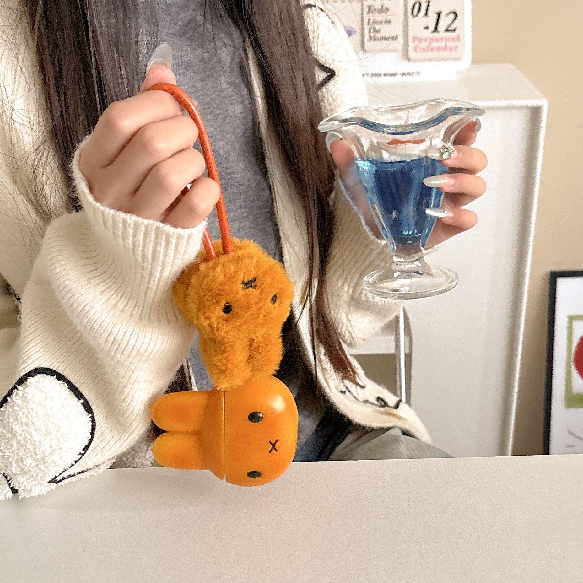 1 piece of bread rabbit earphone case,Cute wireless Bluetooth earphone case, drop resistant, durable and stylish accessory, suitable for AirPods pro3/1/2/3/4/pro/pro2(Different models may have different shapes)