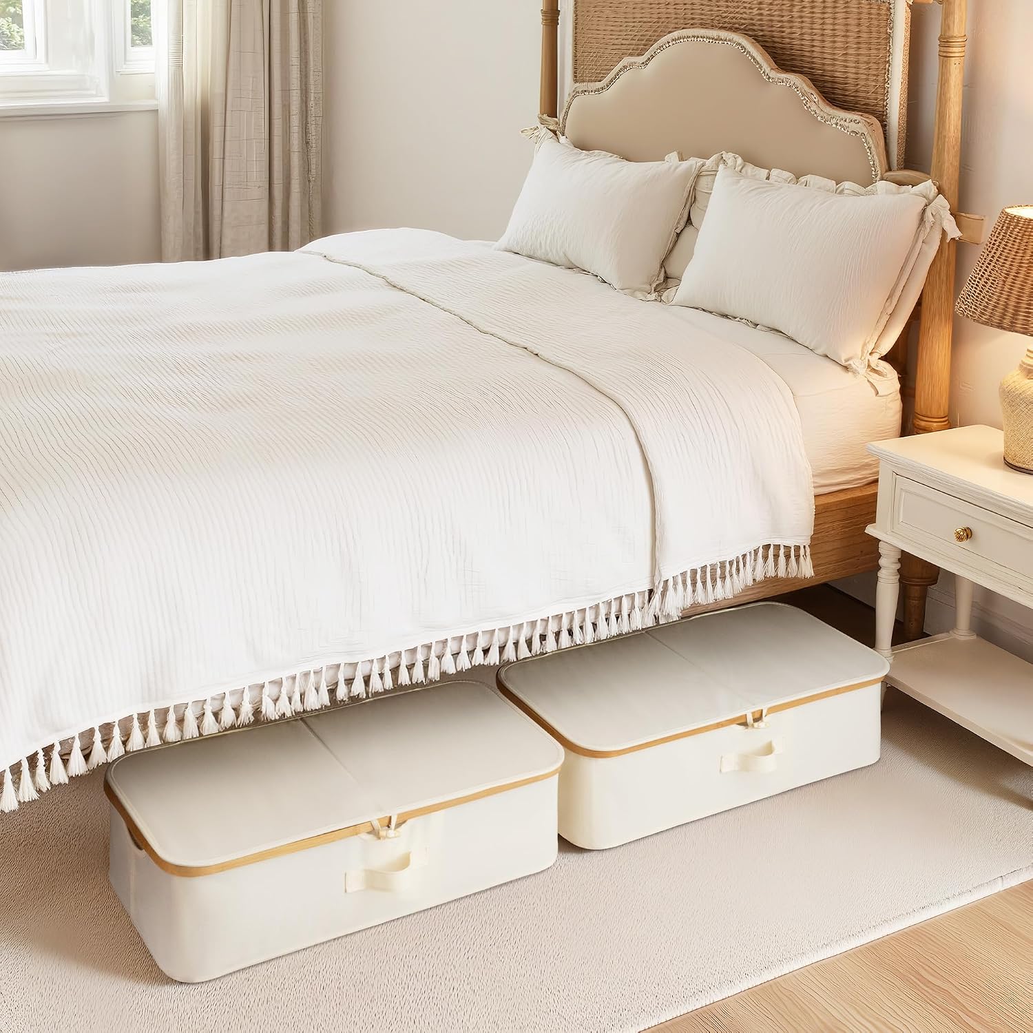 7" Low Profile Underbed Storage Containers with  Frame