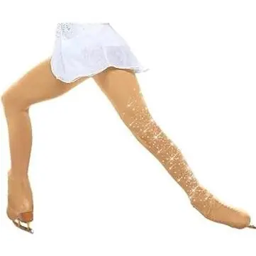 Ice Skate Figure Skating Tights Over The Boot Crystal XS S M L