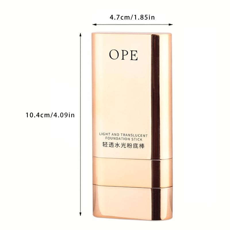 Dewy Foundation Stick, Waterproof Sweatproof, All-Day Wear,  Brush for Quick Application, High Coverage Conceals Acne & Spots, Creates Natural Dewy Skin, Ideal for Lazy Beginners Daily Commute