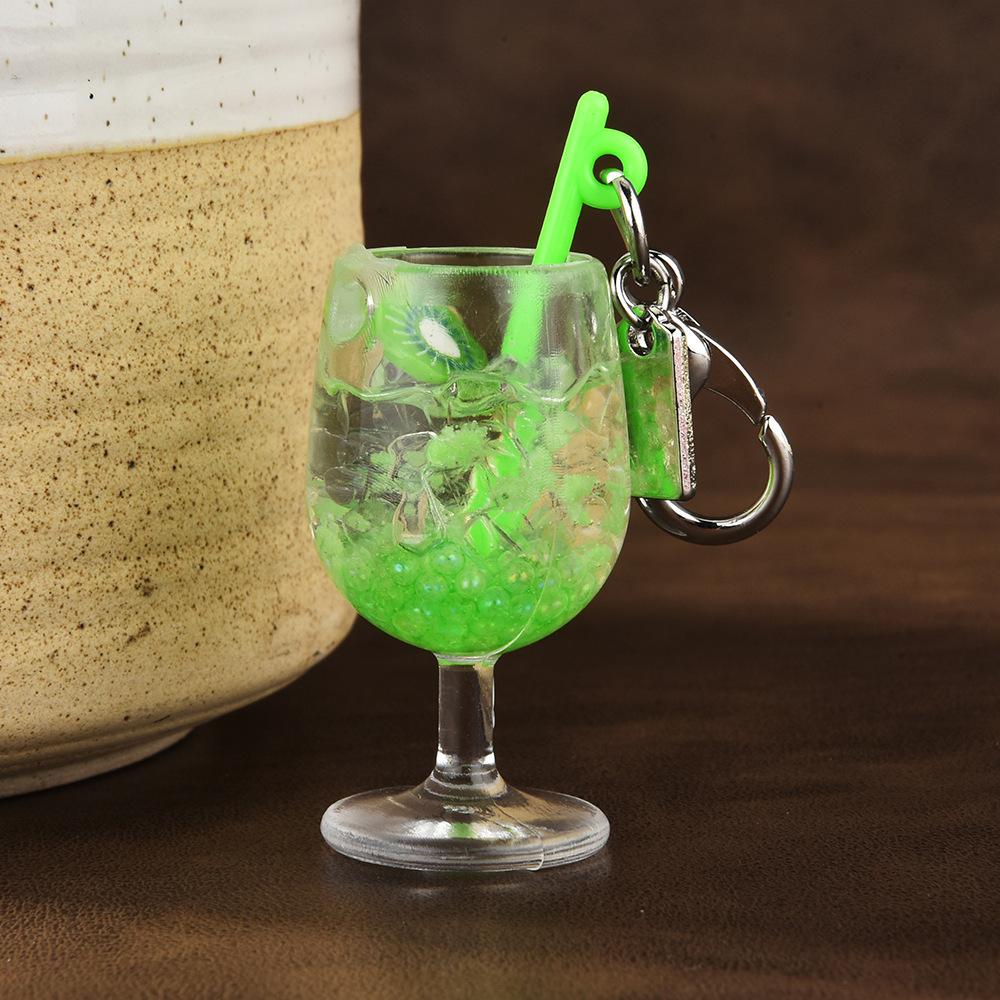 Resin Ice Cream Pendant, Jelly Wine Glass Charm Accessories, Hot Selling Cross-Border Goblet Pendant