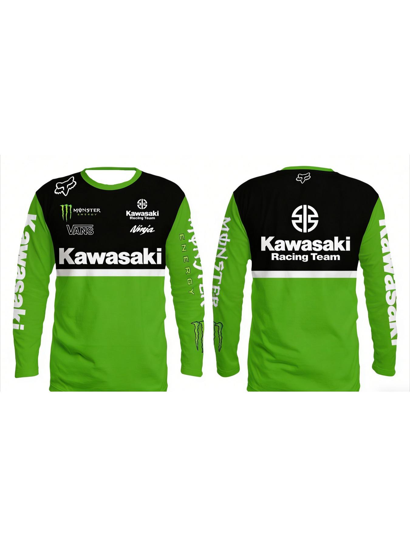 T-shirt and Long Sleeved Personalized Motorcycle Shirt, Motorcycle Sports Fitness Men's and Women's Outdoor T-shirt