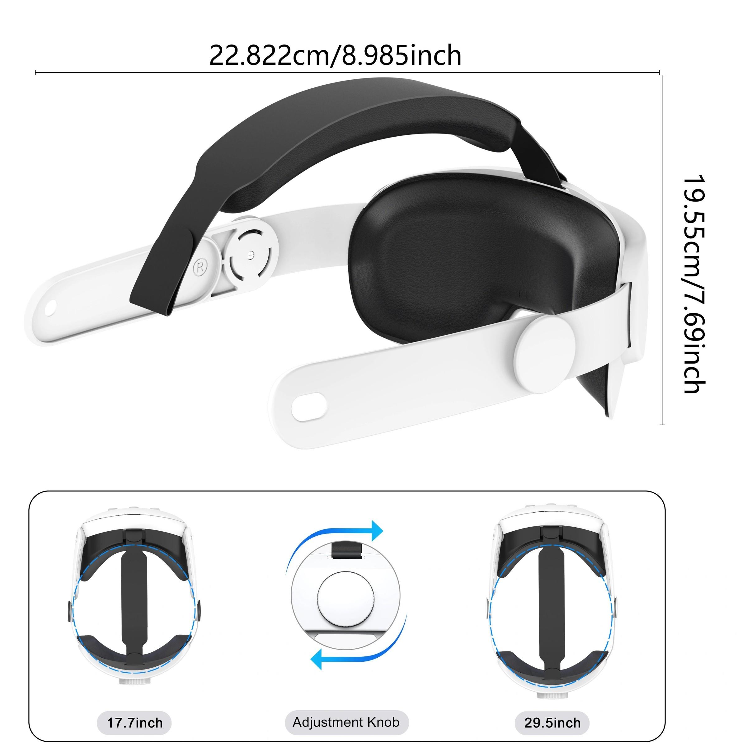 Compatible with Meta Quest 3/Quest 3S adjustable headband, Oculus Quest 3/Quest 3S adjustable comfort headband, Meta Quest 3/Quest 3S enhanced support and lightweight design VR accessories, replacing the elite band