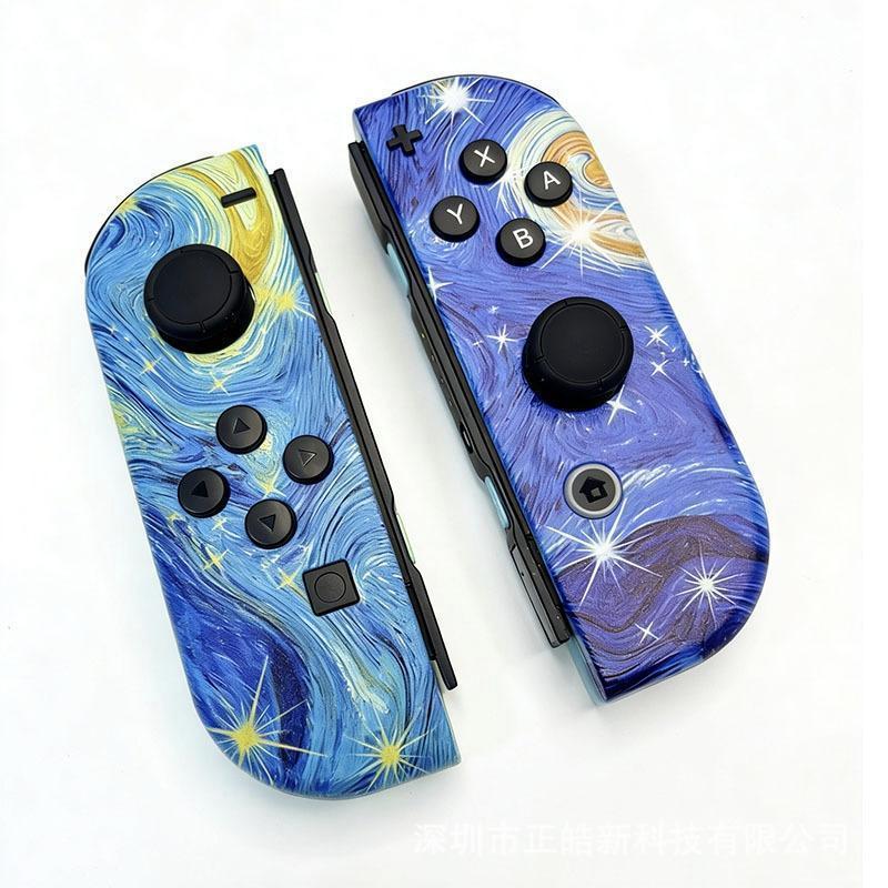 Wireless Controller for Game Handheld, Compatible with Switch Lite Oled, Dual Vibration Function, Cool Replacement Accessory