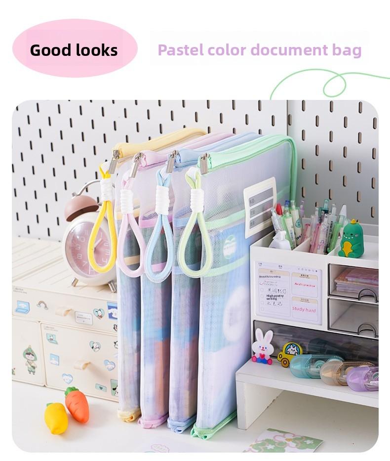 A4 to A3 Painting Storage Bag Handheld Document Folder Student Exam Paper Organizer Subject Classification Homework Pouch