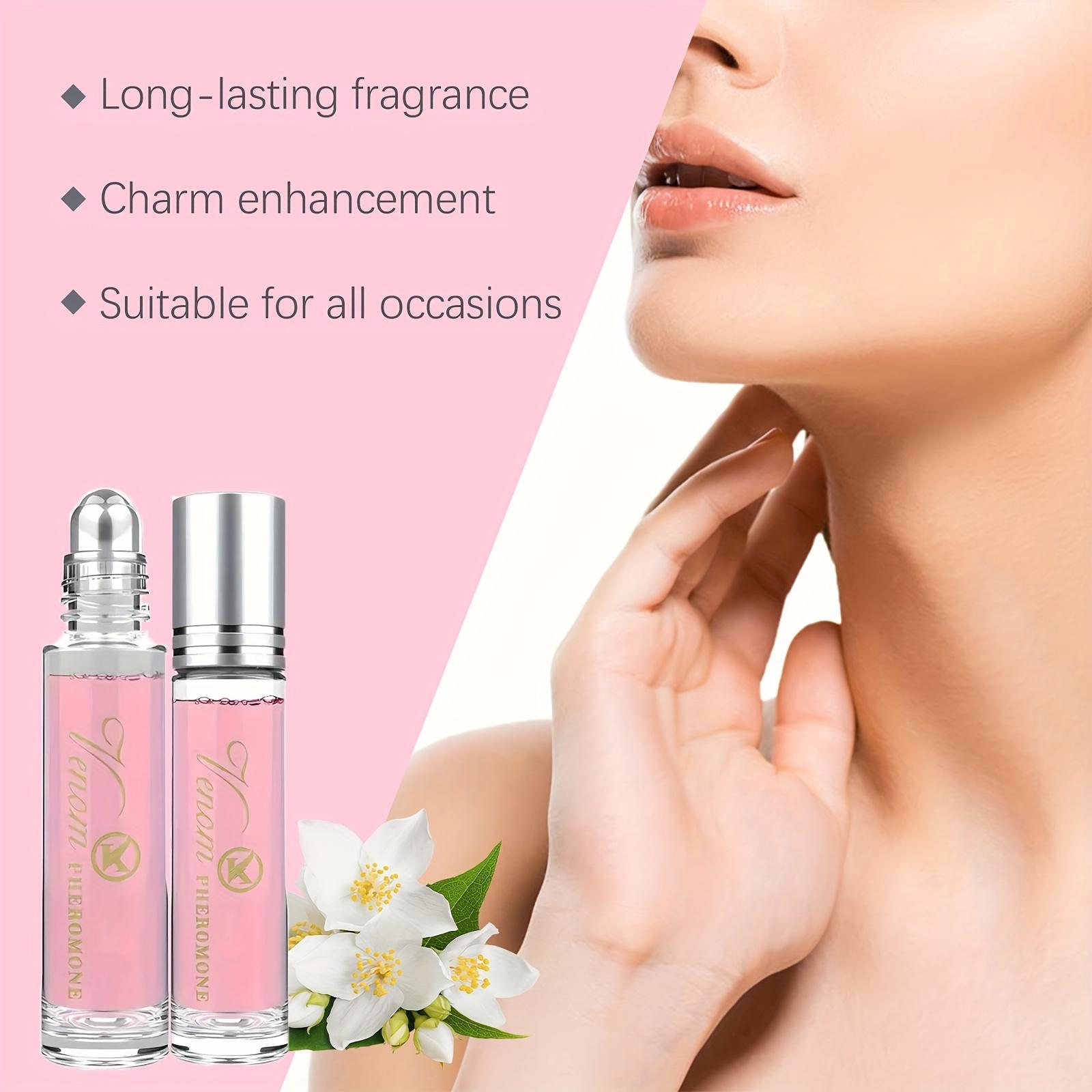 3-piece set of women's perfume, pheromone perfume, long-lasting perfume for women, portable roll-on perfume, attract him, the ideal gift for your girlfriend.