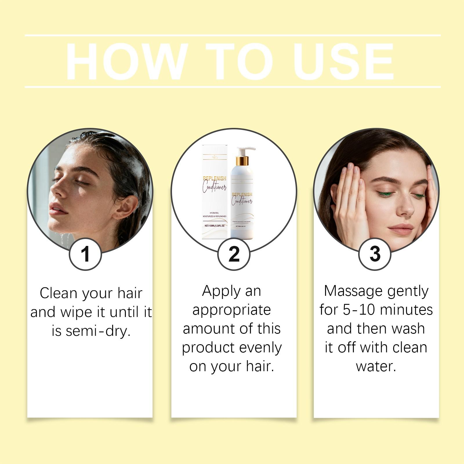 Smooth Hair Conditioner, Gentle Daily Care for Dry and Frizzy Hair, Moisturizing and Nourishing Formula, Soft and Silky Finish